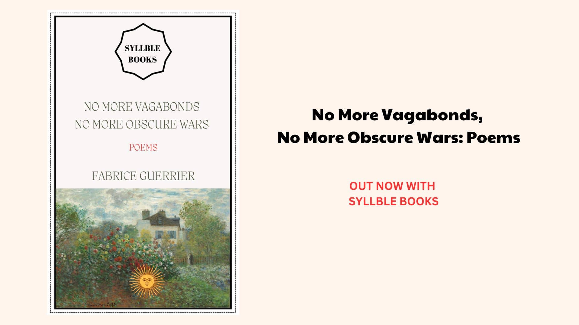 Founder Fabrice Guerrier Unveils His Second Poetry Collection, “No More Vagabonds, No More Obscure Wars”